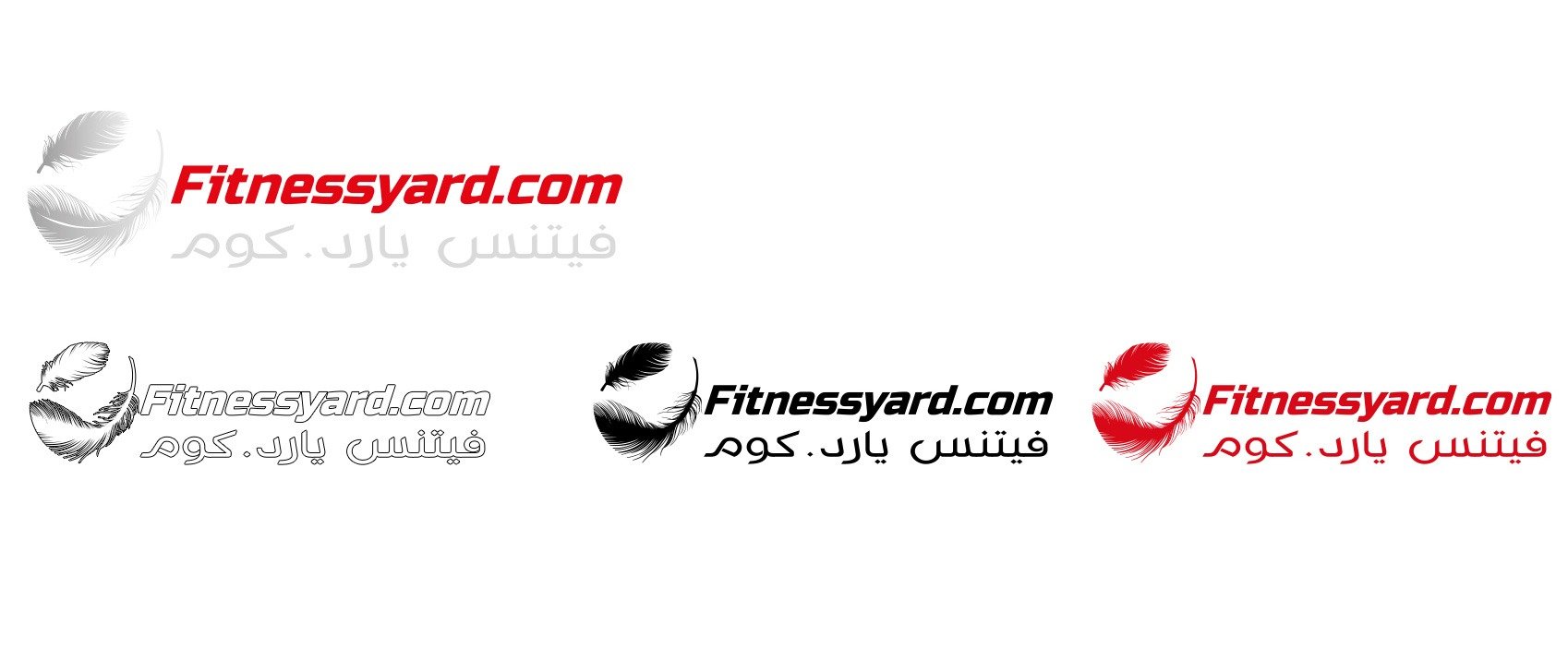 fitnessyard logo colors variations