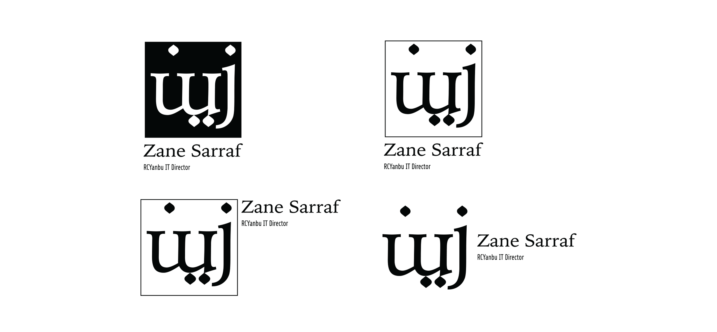 zane sarraf logo variations momenarts