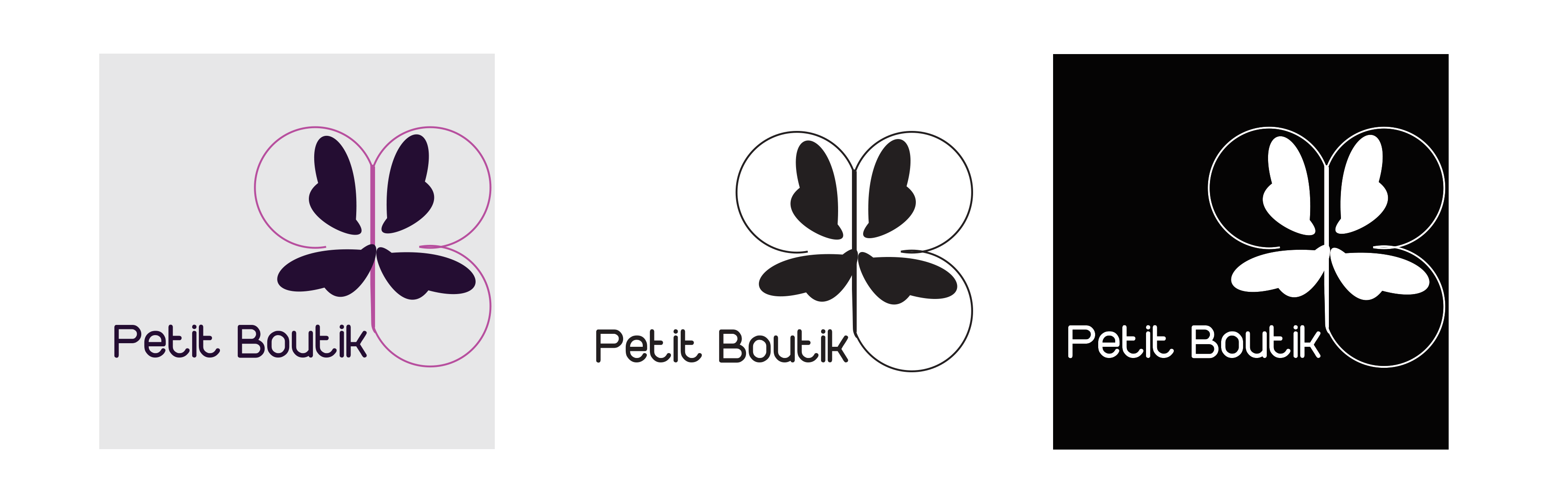 petit boutik logo variations design momenarts