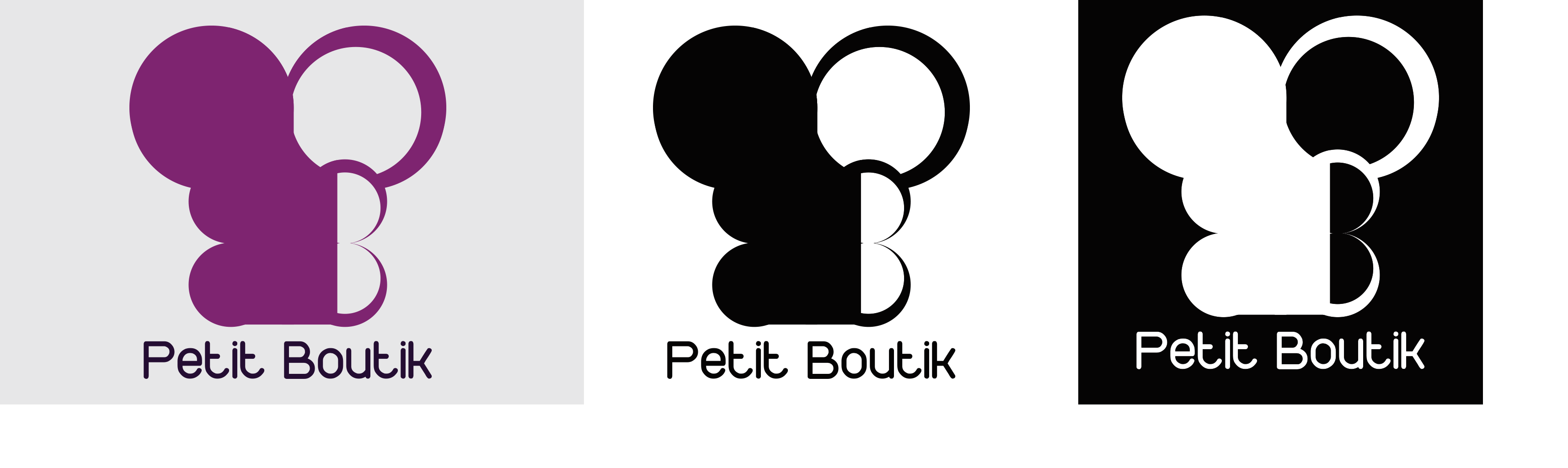 petit boutik logo variations design v2 momenarts