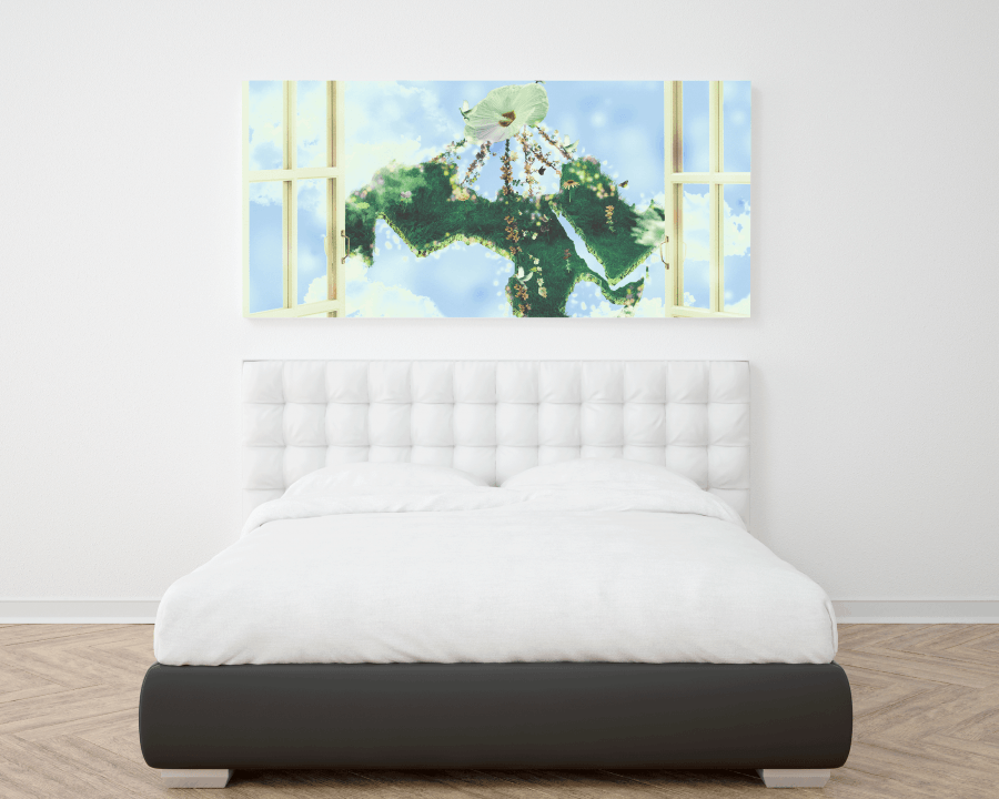 peaceful arab world bedroom wall frame poster momenarts