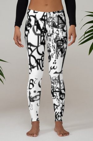 abstract typography -1 -Leggings-01