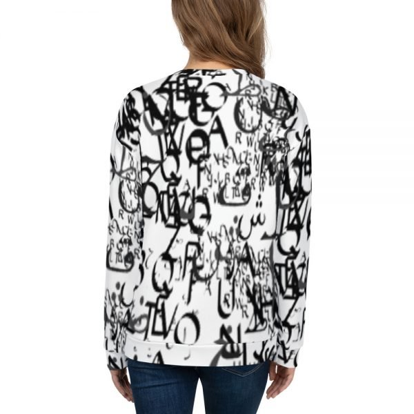 abstract typography -1 -Unisex Sweatshirt-02
