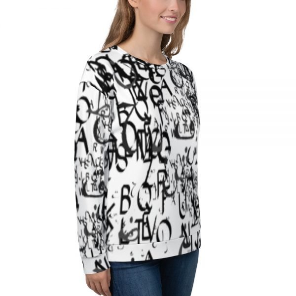 abstract typography -1 -Unisex Sweatshirt-03