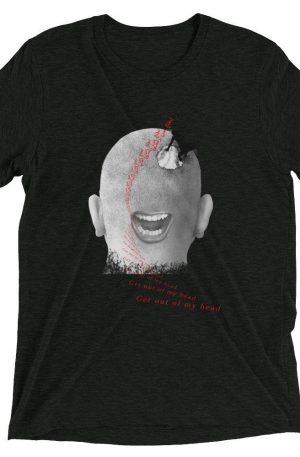 Get Out Of My Head - Short sleeve t-shirt - Charcoal-Black Triblend