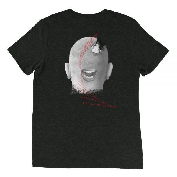 Get Out Of My Head - Short sleeve t-shirt - Charcoal-Black Triblend-back