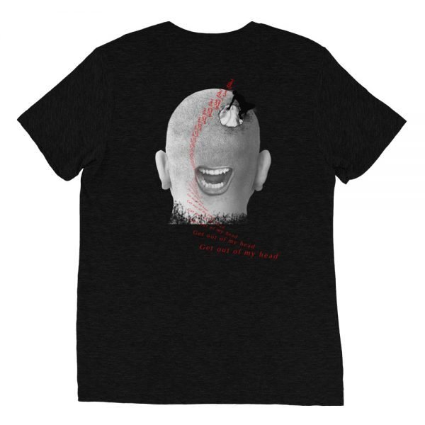 Get Out Of My Head - Short sleeve t-shirt - Solid Black Triblend-back