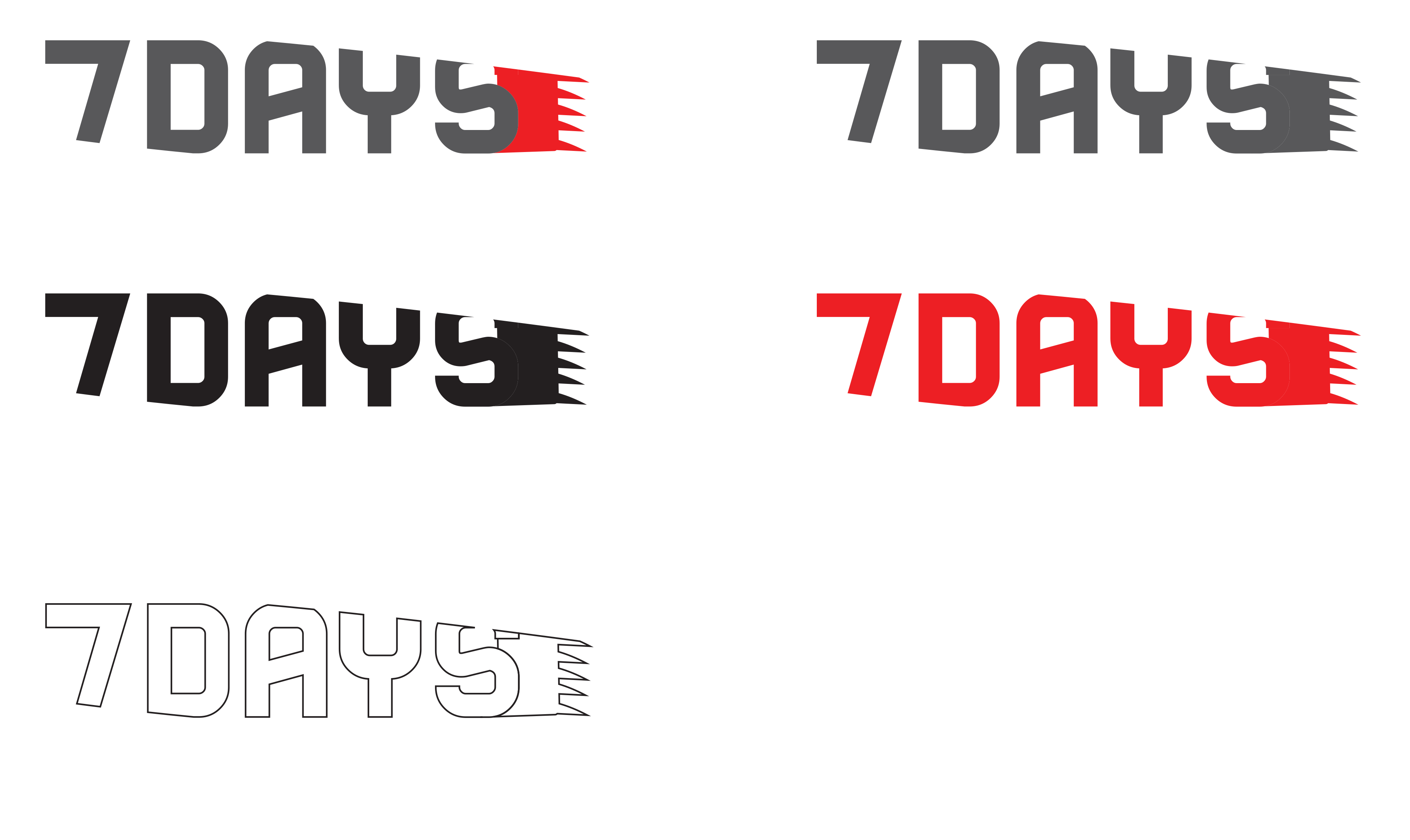 7days Logo Variations