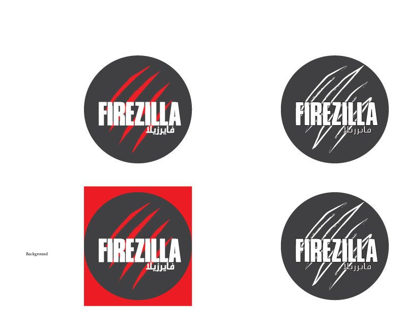 Firezilla Logo English Variations Firezilla Logo English Variations