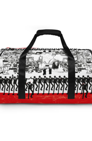 Zareef Altool-Zareef Altoul-dance-dabke-palestine-arab-all over print duffle bag white back 616c9ceb96f7a.jpg