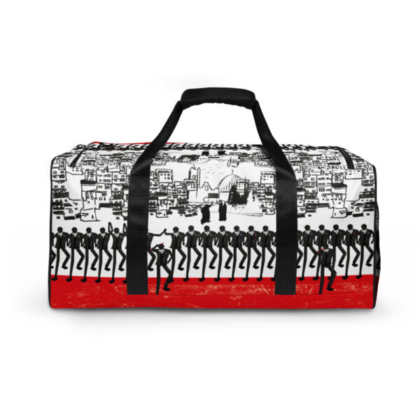 Zareef Altool-Zareef Altoul-dance-dabke-palestine-arab-all over print duffle bag white back 616c9ceb96f7a.jpg