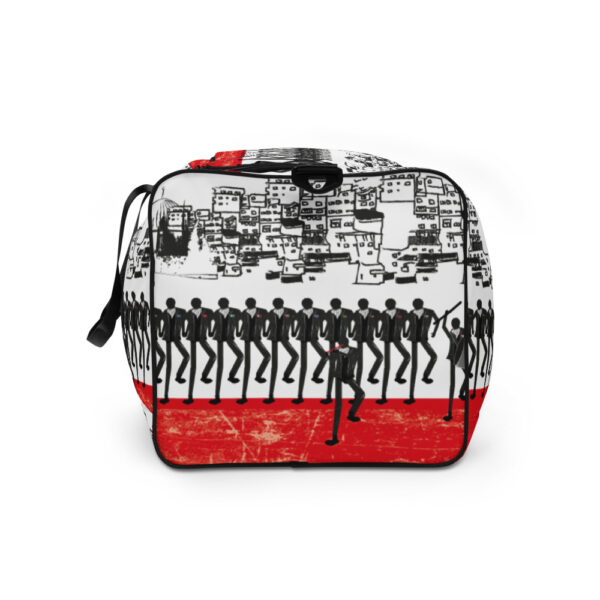 Zareef Altool-Zareef Altoul-dance-dabke-palestine-arab-all over print duffle bag white left side 616c9ceb97aca.jpg