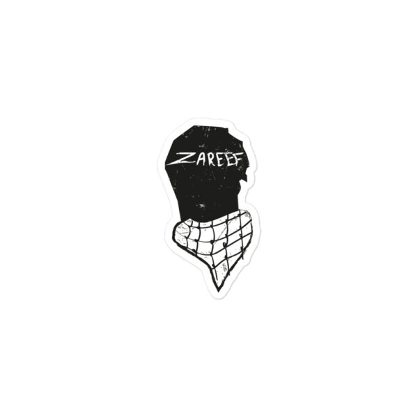 Zareef Altool-Zareef Altoul-dance-dabke-head-english-typography-palestine-kiss cut stickers 3x3 default 616c9f8127619.jpg