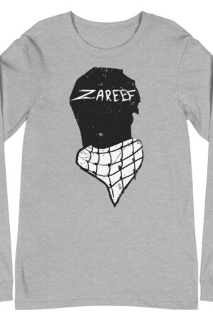 Zareef Altool-Zareef Altoul-dance-dabke-head-english-typography-palestine--gray-unisex long sleeve tee athletic heather front 616c9a2015162.jpg