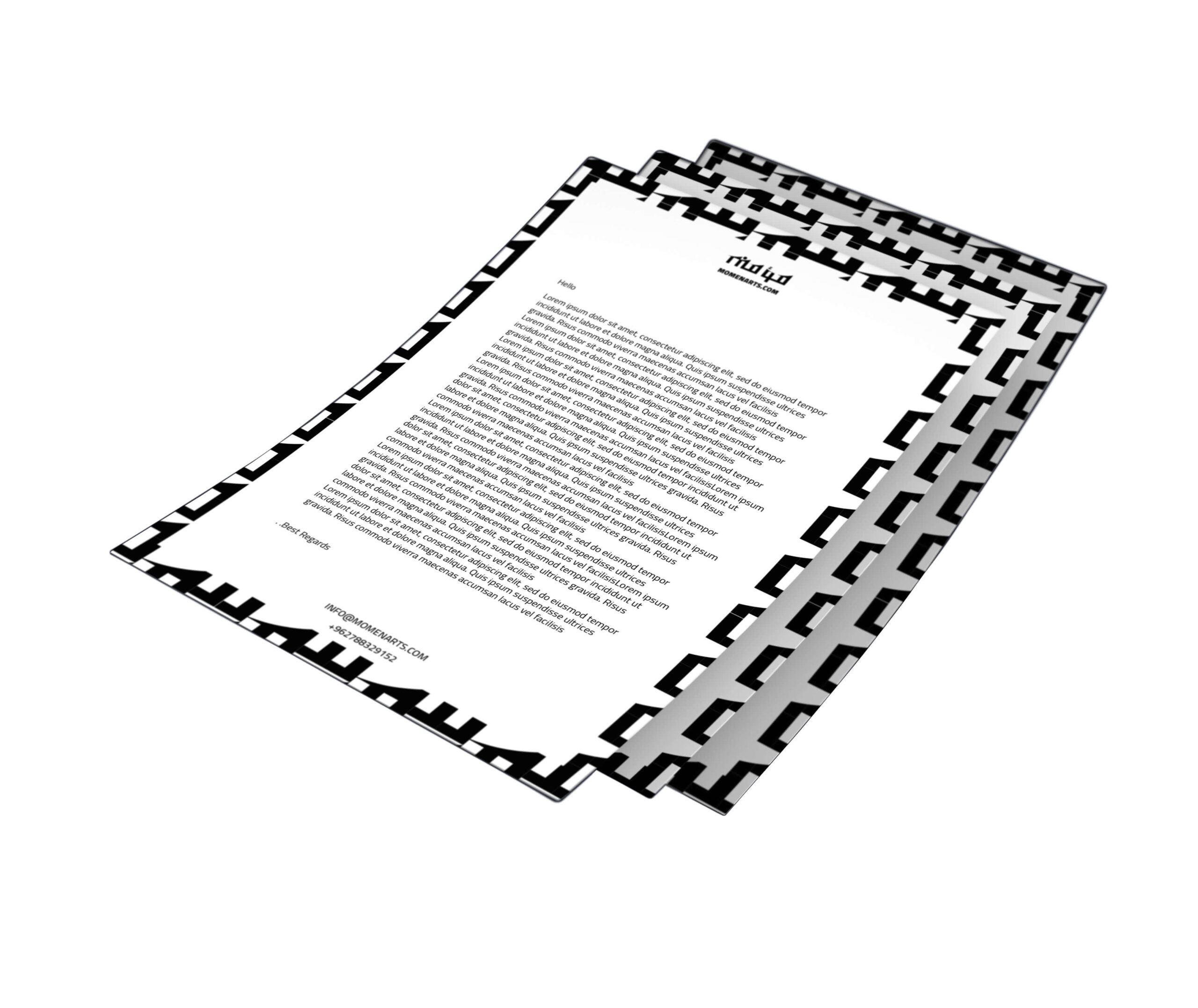 momenarts a4 letterhead design corporate identity momenarts a4 letterhead design corporate identity
